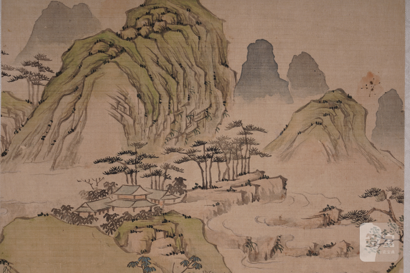 近现代 无款 山水人物绢本册页 - 图5